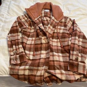 Hooded flannel